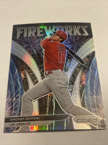 Shohei Ohtani 2022 SILVER FIREWORKS REFRACTOR PANINI PRIZM INSERT 🔥🔥🔥🔥