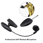 UHF Wireless Saxophone Microphone System Receiver&Transmitter f/Sax Horn Trumpet