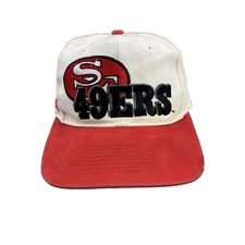VINTAGE San Francico 49ers Hat Cap Snap Back Adult White Pro Line Apex One Men's