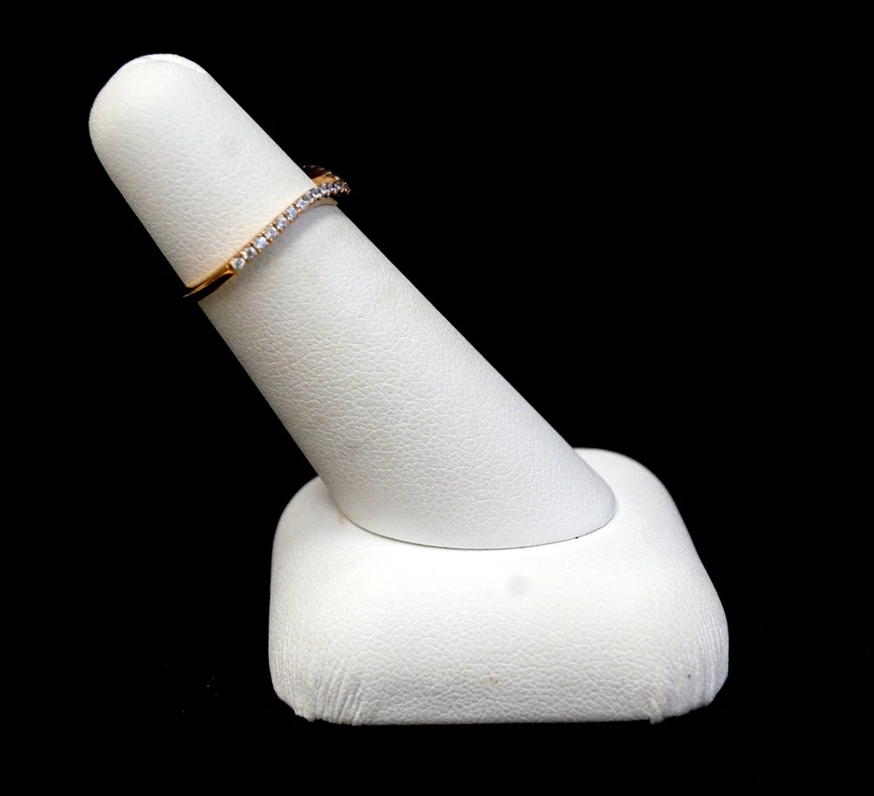 PANDORA Timeless Collection ALE Rose Gold Plate Sparkling Wishbone Ring 186316CZ - Image 3 of 4