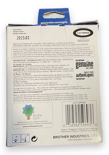 (3) Brother LC71CL Color Combo Ink Cartridges Exp 1/23 2/23 9/23 New Damage Box - Picture 2 of 5