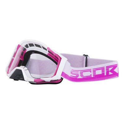Motorrad Scorpion Goggle E21 Brille unisex (pink/weiß)