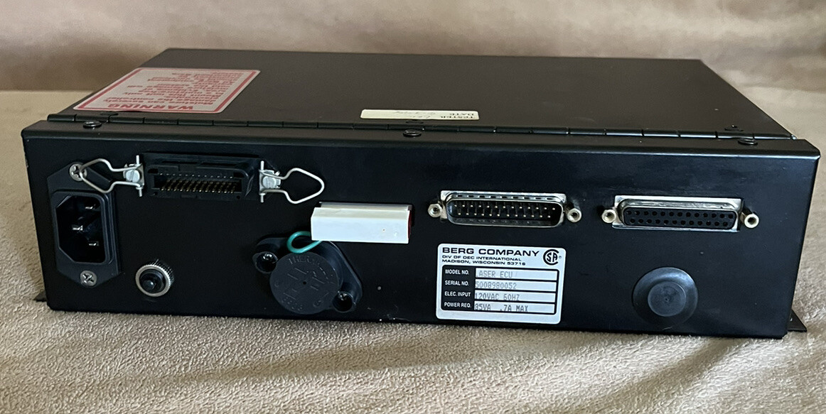 Berg Laser 1600 Monitored Drink/Liquor Dispensing System, ECU, Key+Power Cord