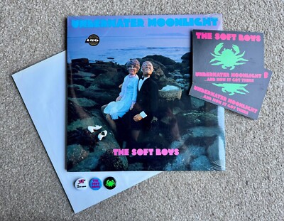 SOFT BOYS ''Underwater Moonlight'' Bundle: Sealed 2001 3xLP +7'' +rare promo items!