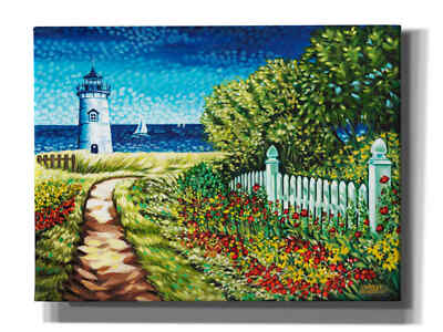 Epic Graffiti 'Lighthouse Retreat II' by Carolee Vitaletti Giclee Canvas Wall Ar