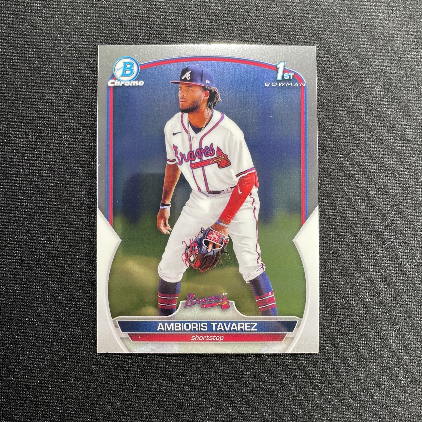 2023 Bowman #BCP-33 Ambioris Tavarez Chrome 1st Prospects Atlanta Braves