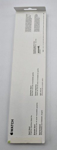 GENUINE Apple Watch Sport Band 45mm XL Series 9/8/7/6/5/SE - Midnight Black NEW - Zdjęcie 2 z 4