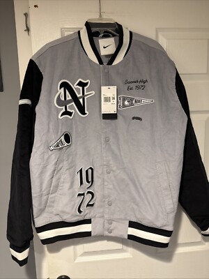 Nike Sportswear Therma-Fit NSW 1972 Swoosh Varsity Letterman Jacket Men Size 2XL