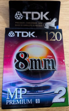 TDK 8mm MP 120 Premium 2-Pack Camcorder Cassette Tapes P6-120MPL2 New Sealed