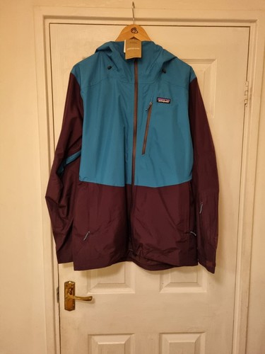 BRAND NEW WITH TAGS PATAGONIA MENS POWDER TOWN JACKET SIZE MEDIUM OBSIDIAN PLUM