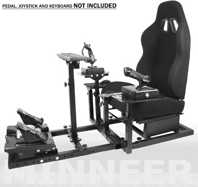 Minneer Flight Sim Cockpit Racing Wheel Stand Mit Racing Seat Passend Für G920