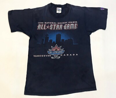 Vintage Pro Player NHL 1998 All Star Game Hockey T-Shirt Navy Blue