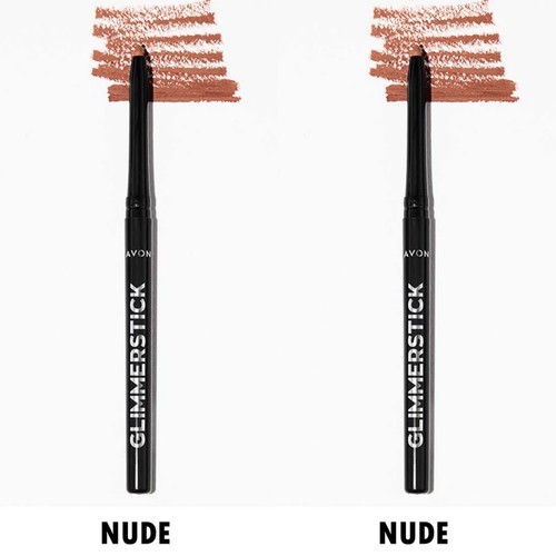 NEW Avon Glimmersticks Retractable Lip Liner  / NUDE / SET OF 2 - Bild 1 von 12