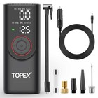 TOPEX 12V Car Tyre Inflator Portable Air Compressor Dual Power Cordless Air Pump