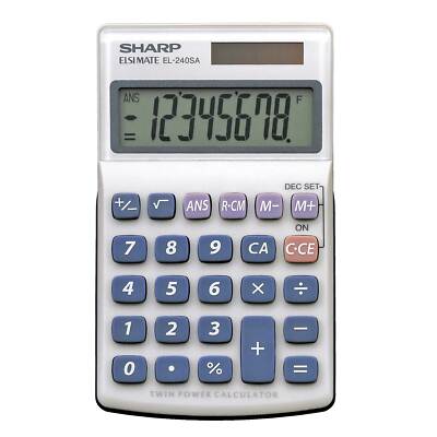 SHARP EL-240 SA Taschenrechner Schulrechner für die Grundschule