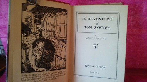 Vintage Adventures of TOM SAWYER - Clemens - Staubjacke - sehr guter Zustand - Bild 2 von 4