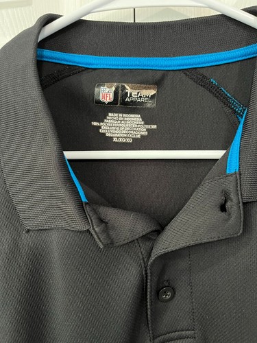 NFL Team Apparel Carolina Panthers Polo/Golf Shirt Men's XL- Excellent Condition - Picture 2 of 2