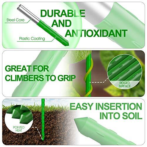 Garden Stakes 48inch 4ft Sturdy Plant Sticks/Support, Tomato 4Ft 50Pack