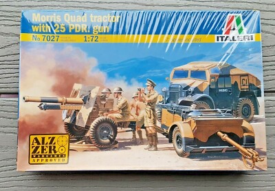 Italeri 7027 Morris Quad Tractor with 25 Pdr Gun 1:72 Neu und versiegelt Italeri 7027 Morris Quad Tractor with 25 Pdr Gun 1:72 Neu und versiegelt