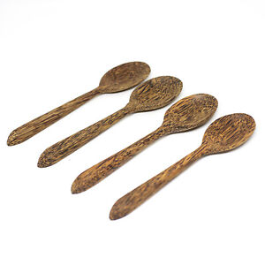 Cooking Spoon Wood Carving Wooden Made Of Coconut Shell made in Sri lanka. 