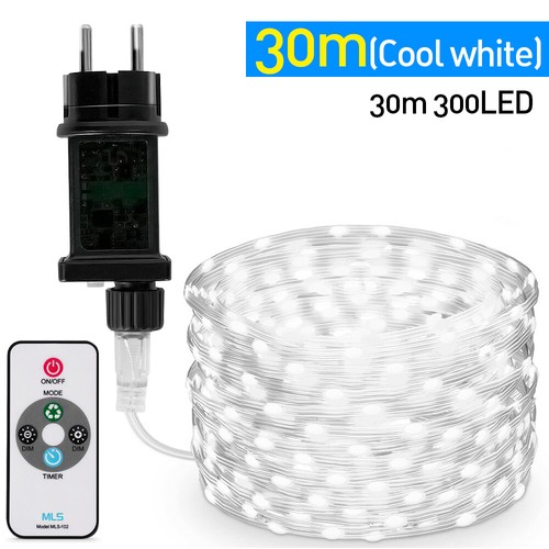Manguera de luz LED 10M-50M manguera de luz IP65 jardín exterior fiesta cadena de luces - Imagen 26 de 30