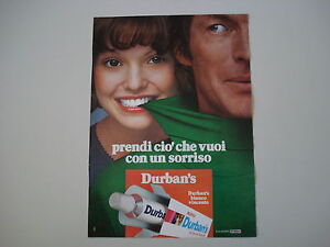 Advertising Pubblicita 1973 Dentifricio Durban S Ebay