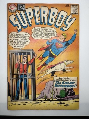 SUPERBOY # 96 FN (6.0) GLOSSY US CENTS DC - 1962