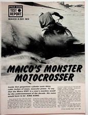 Maico K-501 MX Vintage Magazine Article Cycle Guide Test Report 1971