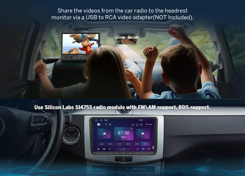 CAM+DVR+Android Auto 14 Car Play Stereo Sat Nav For VW Golf Jetta Polo Caddy EOS - Picture 17 of 23