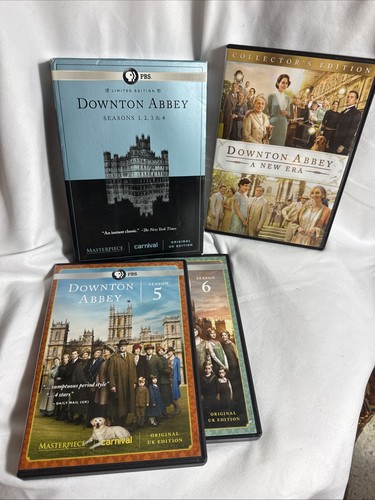 Downton Abbey Staffeln 1-6 DVD Set KOMPLETTE SERIE PBS * BONUS DVD EINE NEUE ERA EUC