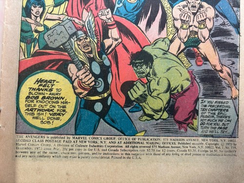 The Avengers # 118 (6.0) 12/1973 Marvel 20c Bronze-Age Defenders Fight! 🚚 - Picture 6 of 20