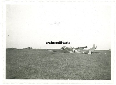 Orig. Foto Flugzeug Wrack in Holland Belgien 1940