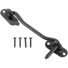  2 Sets Door Hooks Stainless Steel Window Locks Cabin and Eye Latch