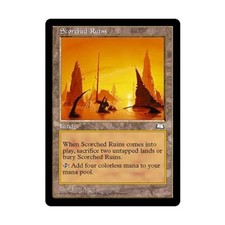 WOTC MtG Weatherlight Scorched Ruins (R) EX