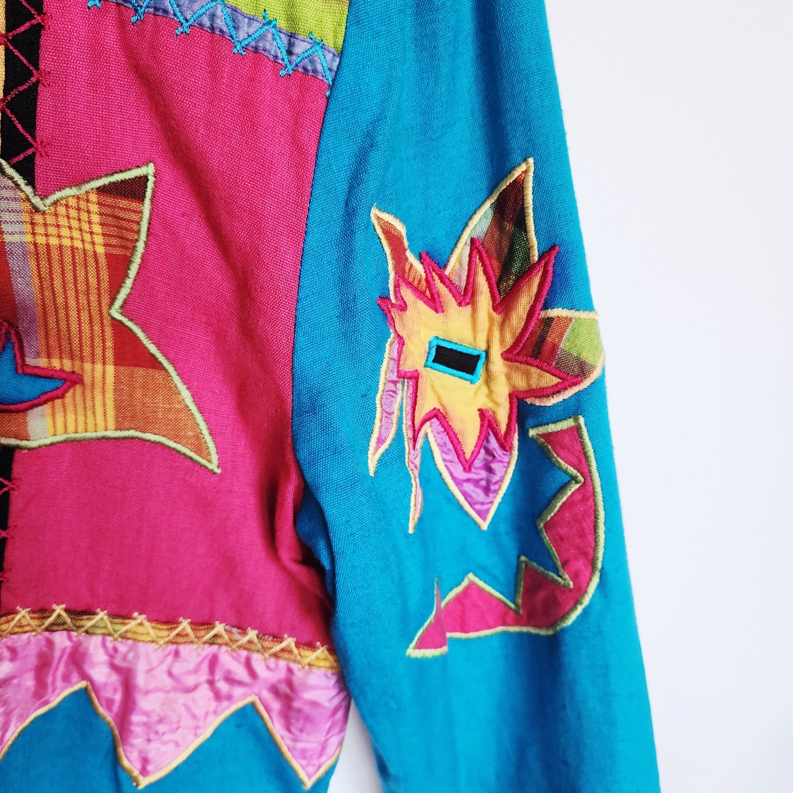 Allure Boutique Artisan Patchwork Jacket Small Bo… - image 7