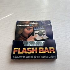 VTG Flash Bar Sylvania Blue Dot Camera Flash Bulbs GTE In Box