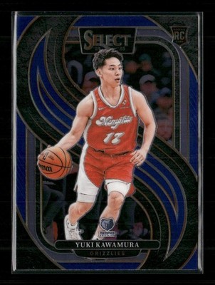 Yuki Kawamura Rookie 2024-25 Panini Select Blue Premier Level Memphis Grizzlies