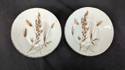STONEHENGE OVEN-TO-TABLEWARE WILD OATS 6.5" CEREAL/FRUIT BOWLS SET OF 7 - Picture 2 of 10
