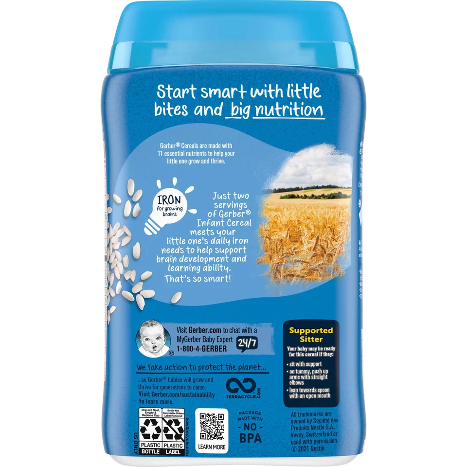 Cereal para bebé, 1st Foods, arroz, 8 oz (227 g) Foto 3 de 4