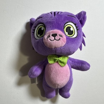 Nickelodeon Little Charmers Seven Kitty Cat Plush Stuffed Animal 7  Purple
