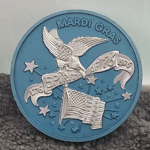 MARDI GRAS THE SPIRIT OF 76 MARDI GRAS DOUBLOON TOKEN Pass Christian - Picture 3 of 6