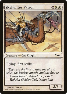 SKYHUNTER PATROL X 4 E/X+ MIRRODIN MAGIC THE GATHERING