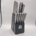 New ListingSabatier 13 Piece Knife Set - Stainless German Steel Knives w/ Wood Block Black