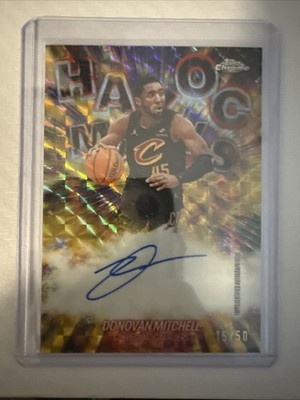 2025-26 Topps Chrome Update - Donovan Mitchell #HM-DM Havoc Marks Auto Gold /50