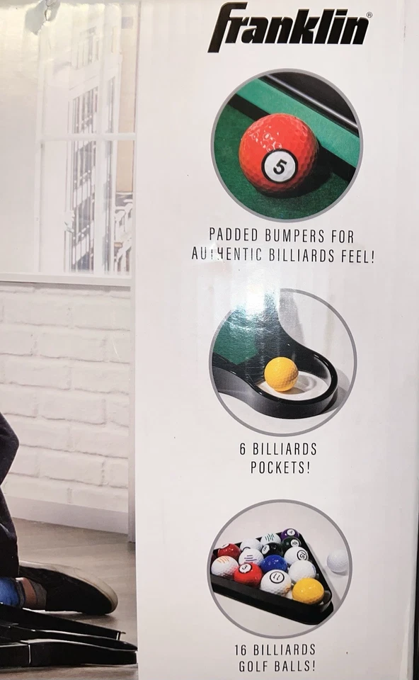 Juego de alfombrillas de golf Franklin Sports para billar interior Foto 3 de 4