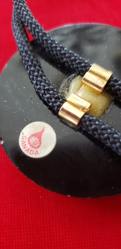 Mens Vintage Bolo Tie Gold Horse And Cowboy Made In Canada - Picture 3 of 6