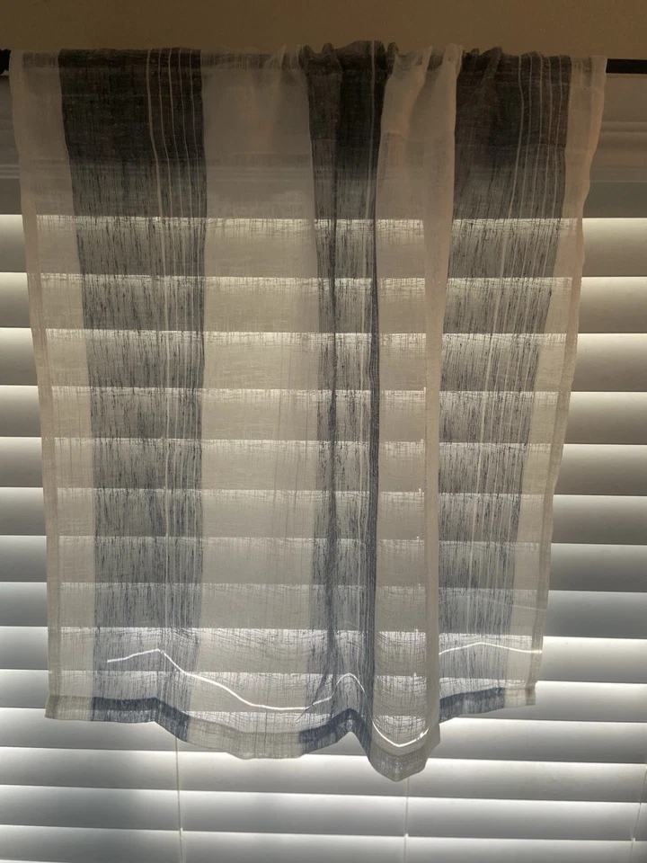 Pair Of Curtains For Window Tier / Valance ( New In Package) 24” Inch Length  - Image 3 of 4