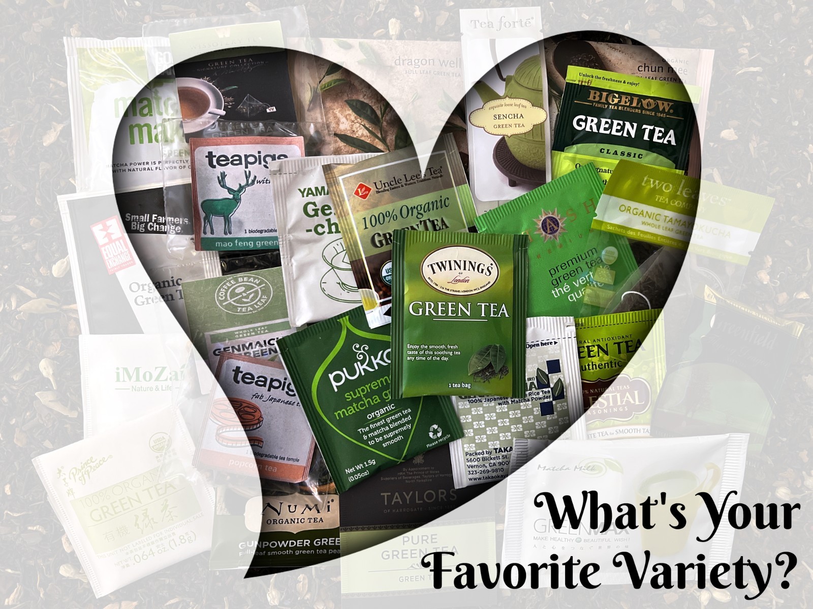 Green Tea Bag Sampler Variety Pack - 24 Single-Serve Varieties - 22 Brands
