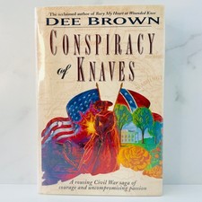 💠 CONSPIRACY OF KNAVES Dee Brown – Signed 1st/1st HC DJ Mylar Like New
