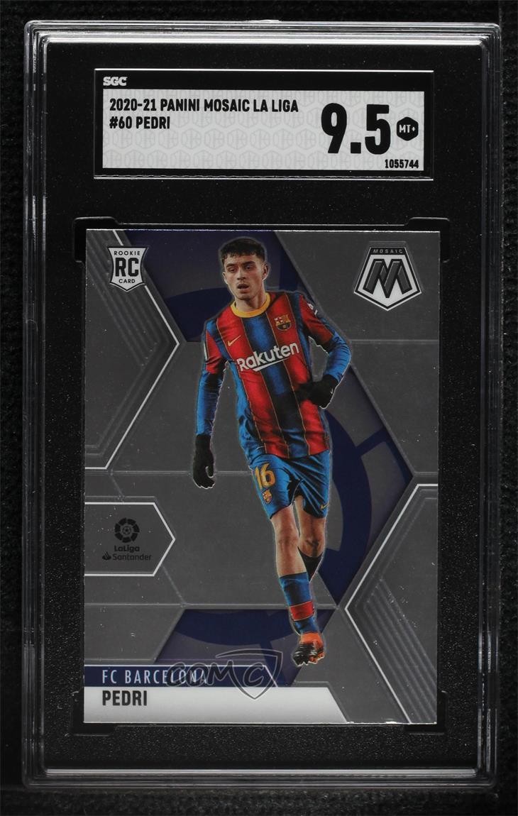 2020-21 Panini Mosaic La Liga Pedri #60 SGC 9.5 Mint+ Rookie RC 0i76
